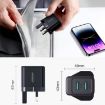 JOYROOM JR-TCN01 2.4A Dual Ports USB Charger, UK Plug - Black - 8