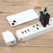 LZ-105A+C PD 20W USB-C/Type-C+QC 3.0 Charger EU Plug White - 5