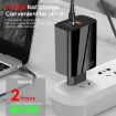 65W USB-C/Type-C+USB Dual Port GaN Charger EU Plug White - 7