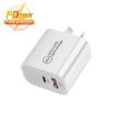 PD30W USB-C/Type-C + QC3.0 USB Dual Port Charger with 1m USB to 8 Pin Data Cable - 2