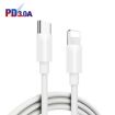 PD30W USB-C/Type-C + QC3.0 USB Dual Port Charger with 1m Type-C to 8 Pin Data Cable - 5