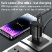 Yesido YC54 Dual USB-C/Type-C Travel Charger with 1m Cable EU Plug - 2