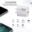 PD30W USB-C/Type-C + QC3.0 Dual Port Charger for iPhone 15/iPad - AU Plug - 5