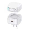USAMS PD35W Dual Port GaN Fast Charger, US Plug (White) - 1