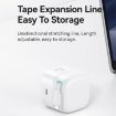USAMS PD35W Dual Port GaN Fast Charger, US Plug (White) - 5