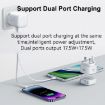 USAMS PD35W Dual Type-C Port GaN Fast Charger, UK Plug - White - 4