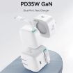USAMS PD35W Dual Type-C Port GaN Fast Charger - US Plug (Black) - 2