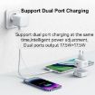 USAMS PD35W Dual Type-C Port GaN Fast Charger, EU Plug (Black) - 4