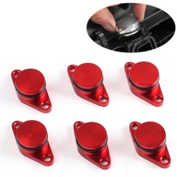 6 PCS 33mm Swirl Flap Delete Removal Blanks for BMW M57 - 1
