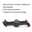 PROMEND Aluminum Bike Pedals - Red (1 Pair) - 4