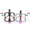 PROMEND Aluminum Pedals PD-R87 Titanium - 1 Pair - 3