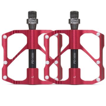Picture of 1 Pair PROMEND Mountain Bike Road Bike Bicycle Aluminum Pedals (PD-M86 Red)