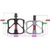 PROMEND Carbon Fiber Bearing Pedal - 1 Pair - Silver - 3