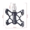 LitePro K5 Folding Bike Aluminum Pedals - Silver - 3