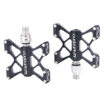 LitePro K5 Folding Bike Aluminum Pedals - Black - 1