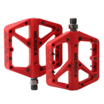 MEROCA Mountain Bike Nylon Pedal - Red - 1