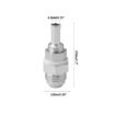 AN8 to 3/8" Hose Barb Double Fuel Pump Tank Fitting Adapter - 4