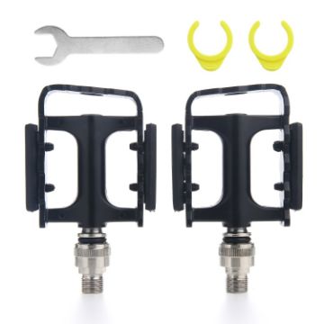 Carbon Fiber Bicycle Quick Release Pedals - 1 Pair (Black) - 1