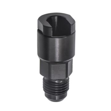 AN6 3/8 Tube Fuel Rail Quick Connect Fitting Adapter - Black - 1