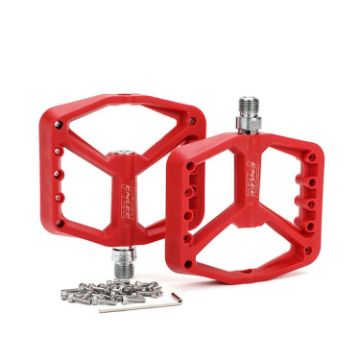 Picture of ENLEE F228 1pair Bicycle Nylon Pedals Mountain Bike Widened Riding Footrests (Red)