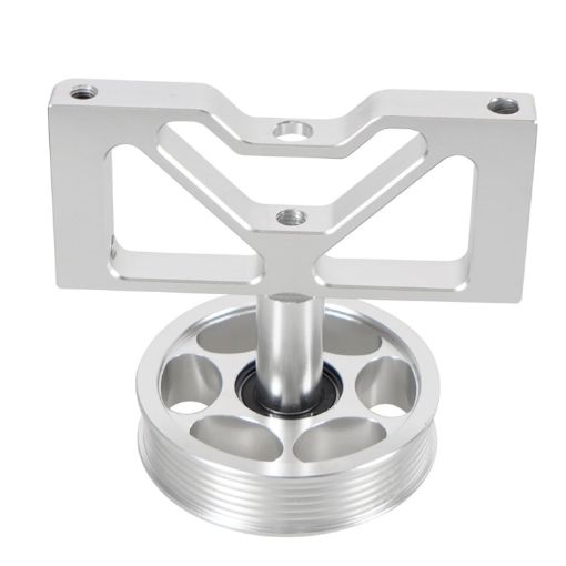 Ford Mustang 5.0 1979-1995 Air Pump Idle Bracket with Pulley - Silver - 1