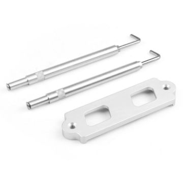 Aluminum Battery Bracket for Honda Civic 1988-2000 (Silver) - 1