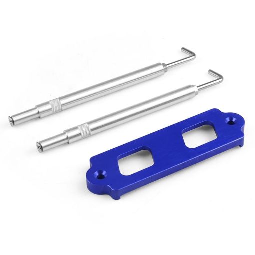 Blue Aluminum Battery Bracket for Honda Civic 1988-2000 - 1