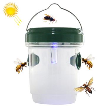 Solar Powered LED Fly Bee Trap Catcher Insect Control Tool - 1