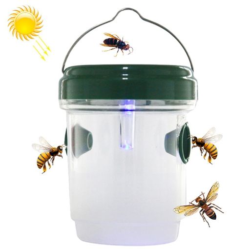 Solar Powered LED Fly Bee Trap Catcher Insect Control Tool - 1