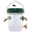 Solar Powered LED Fly Bee Trap Catcher Insect Control Tool - 6