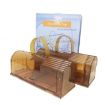 Large Plastic Mousetrap Mouse Cage Pedal Trap - 2 PCS (Brown) - 4