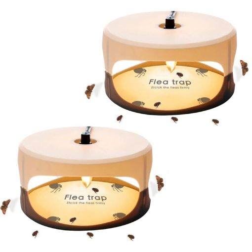 2pcs SK111 Pet Household Flea Lamp - UK Plug - 1