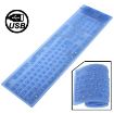 Waterproof Flexible Silicone Keyboard - Blue - 1