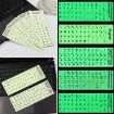 Luminous Keyboard Stickers English Arabic - Set of 3 - For Notebook/Desktop - 2