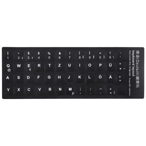 German Learning Keyboard Layout Sticker for Laptop/Desktop Computer - 1