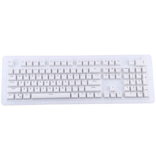 104 Keys Double Shot PBT Backlit Keycaps - White - 1