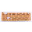 104 Keys Double Shot PBT Backlit Keycaps - Yellow - 3
