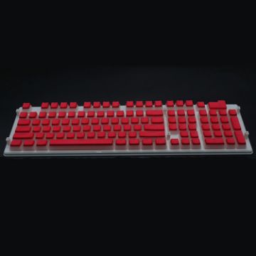 Picture of Pudding Double-layer Two-color 108-key Mechanical Translucent Keycap (Red)