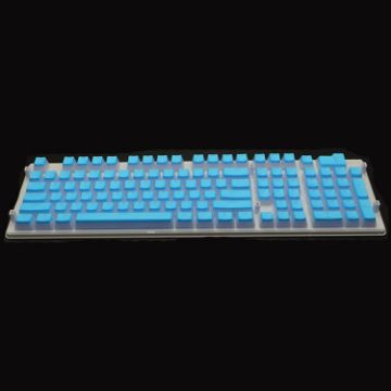 Picture of Pudding Double-layer Two-color 108-key Mechanical Translucent Keycap (Sky Blue)