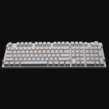 Picture of Pudding Double-layer Two-color 108-key Mechanical Translucent Keycap (White)