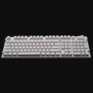 Double-layer Two-color Mechanical Translucent Keycap (White) - 1