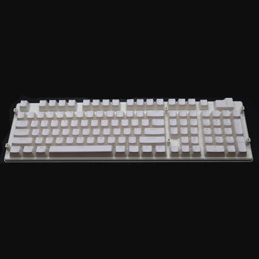 Double-layer Two-color Mechanical Translucent Keycap (White) - 1