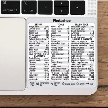 5 PCS PC Reference Keyboard Shortcut Sticker for Photoshop - 1