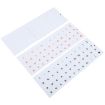 2pcs Round Transparent Keyboard Stickers Russian Key Protector - 2