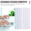 2pcs Round Transparent Keyboard Stickers Russian Key Protector - 5