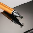 Universal 2 in 1 Thin Tip Stylus Pen for iPhone, iPad, Samsung - Gold - 6