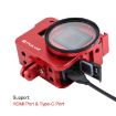 PULUZ Aluminum Protective Cage for GoPro HERO + UV Lens - 8