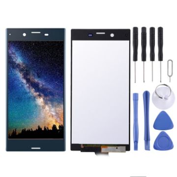 Original LCD Screen + Touch Panel for Sony Xperia XZ - Dark Blue - 1