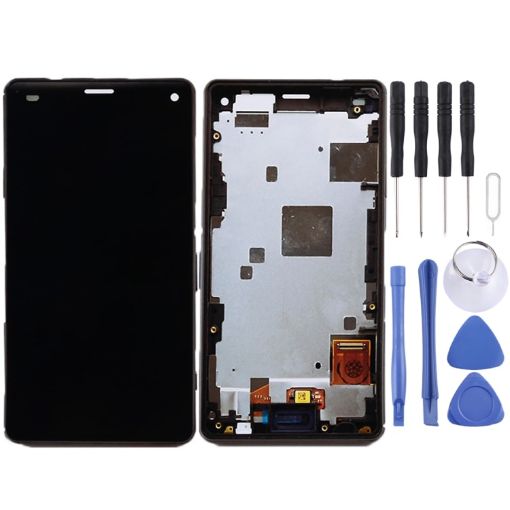 OEM LCD Screen for Sony Xperia Z3 Mini Compact Digitizer Full Assembly (Black) - 1
