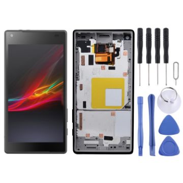 OEM LCD Screen for Sony Xperia Z5 Compact with Frame - 1